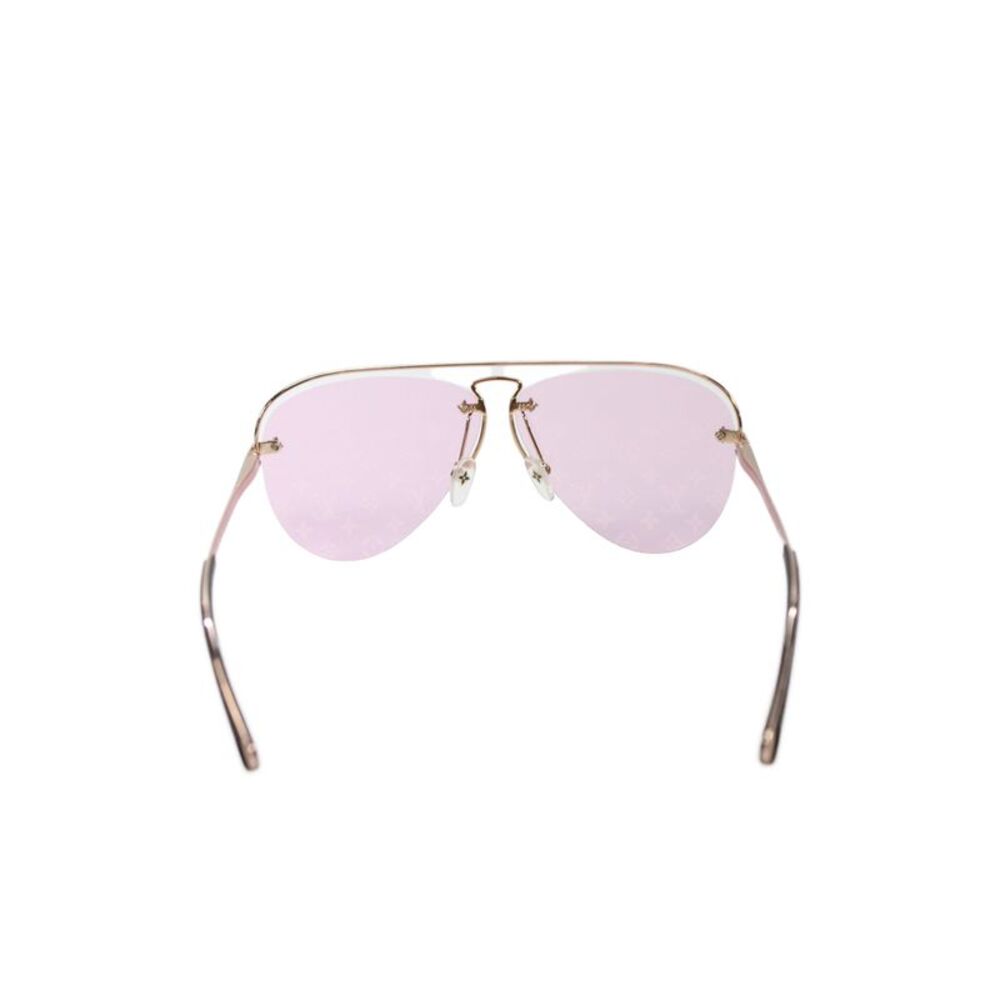 Louis Vuitton Womens Z1174E 9ZZ 63mm 10mm 140mm Monogram Lenses Pink Sunglasses - Picture 4 of 9